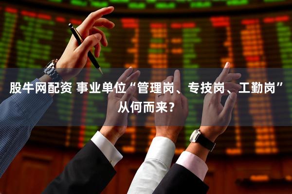 股牛网配资 事业单位“管理岗、专技岗、工勤岗”从何而来？