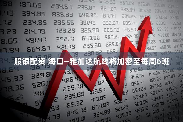 股银配资 海口—雅加达航线将加密至每周6班